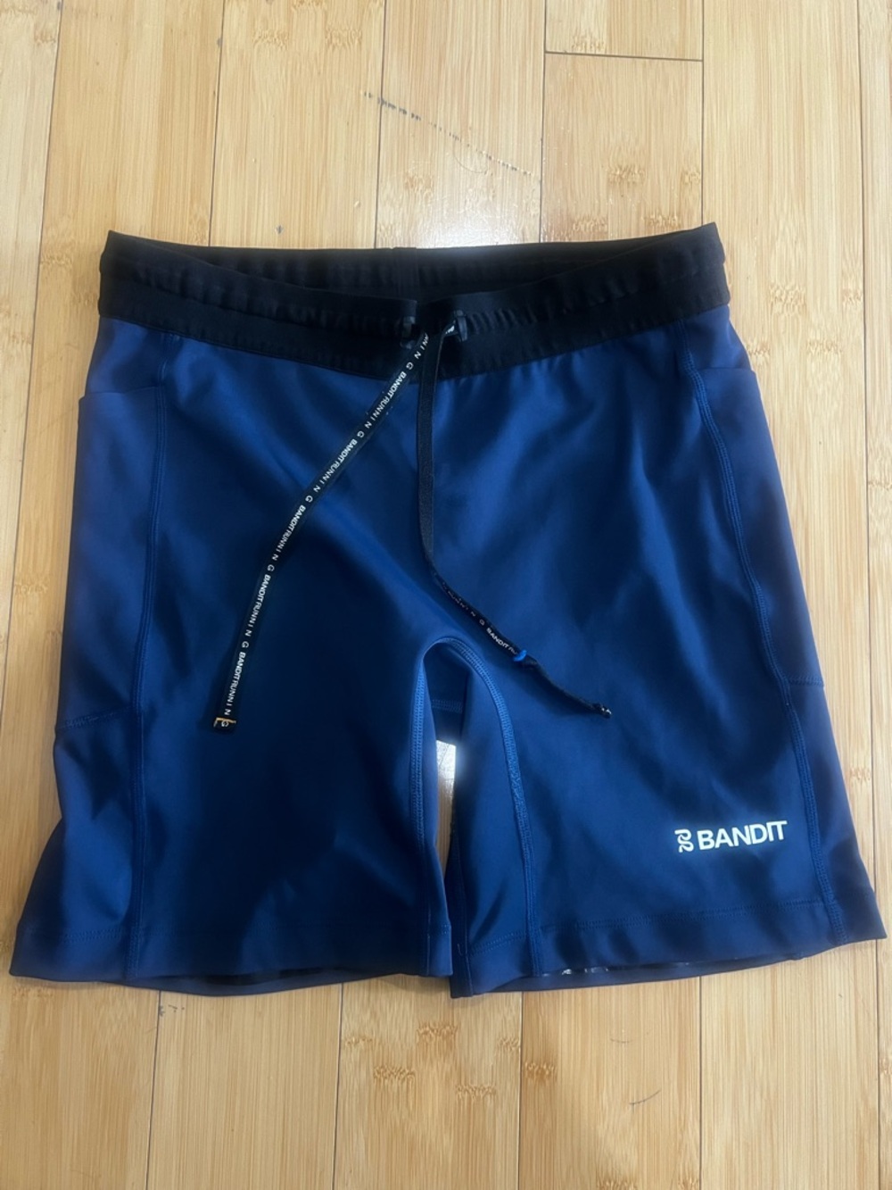 Women’s Navy Athletic Shorts with Drawstring Waist